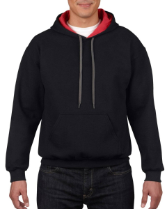 Gildan 185C00 Heavy Blend Adult Contrast Hooded Sweatshirt