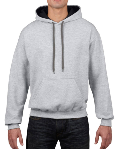 Gildan 185C00 Heavy Blend Adult Contrast Hooded Sweatshirt