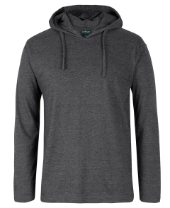 1LST JB'S C OF C L/S HOODED TEE-Graphite Marle-XXS