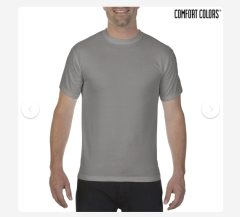 1717 Comfort Colours Short Sleeve Adult T-Shirt-Grey-S