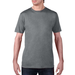 Anvil 450 Eco Sustainable Tee-Heather Charcoal