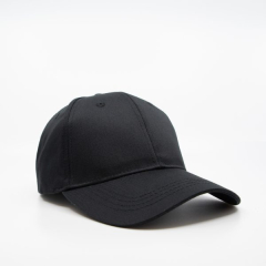 Headwear24 H6609- Poly/Cotton Fade Resistant Cap-Black