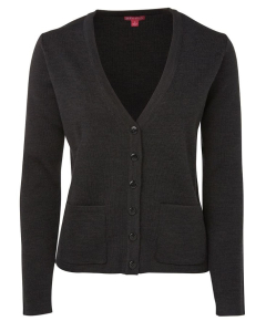 6LC JB's LADIES KNITTED CARDIGAN-Charcoal-08