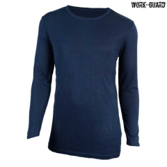 Work-Guard R454X – Workguard Adult Long Sleeve Thermal Round Neck-Navy