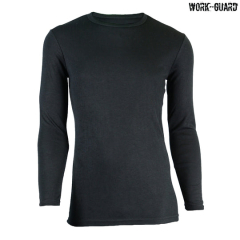 Work-Guard R455B – Workguard Youth Long Sleeve Thermal V-Neck-Black