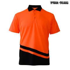 R463X Peak Performance Polo-Safety Orange/Black