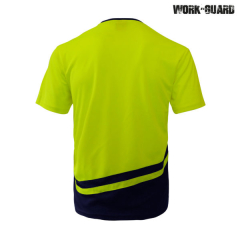 Work-Guard R464X - Peak Performance T-Shirt-Safety yellow/Navy