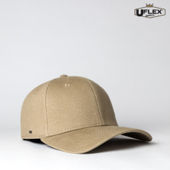 UFlex HU15603- Pro Style Fitted Cap-Khaki