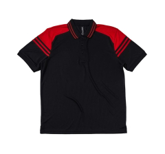 FP132 C-Force Sunningdale Mens Polo-Black Red-S