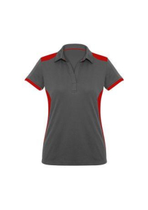 P705LS BizCollection Rival Ladies Polo-Red/Sport Grey-06