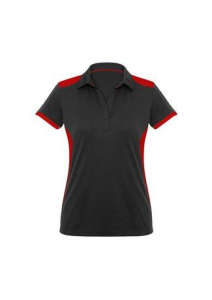 P705LS BizCollection Rival Ladies Polo-Black/Red/-06