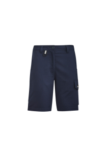 WOMENS RUGGED COOLING VENTED SHORT   ZS704-Navy-04